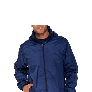 Mens Casual Sports Windcoat Lightweight Rain <b>Jacket</b> <b>with</b> Full Zipper High Neck Design Training Shell <b>with</b> Reflective Piping - Product Image 5