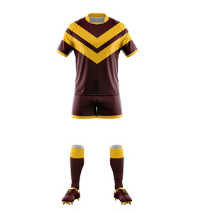 Kit de uniformes de rugby por sublimación personalizada, material de poliéster 100%, kit de uniforme de rugby por sublimación transpirable - Product Image 1