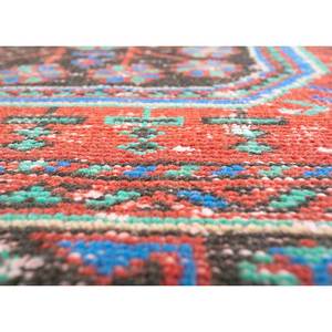 Alfombras de Lana Anudadas a Mano de Estilo Vintage en Rojo Anaranjado, Alfombra Grande de Jaipur Pae-2519 con Medallón para Sala de Estar, Pasillo, Nueva Alfombra de Jaipur US - Product Image 3