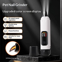 Großhandel Elektrischer Haustier-Nagelschneider mit LED-Licht, Batterieanzeige und Mehrstufiger Geschwindigkeitsregelung für Katzen und Hunde