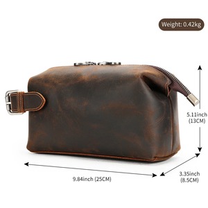 Desain baru kanvas nilon Pria Wanita perjalanan kulit terbaik <span class=keywords><strong>Kit</strong></span> perlengkapan mandi Pria Wanita Plus tas tas tas rias perlengkapan mandi - Product Image 4
