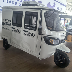 Tricycle à trois roues Tuk Tuk Bajaj TVS King pour le transport de passagers - avec cabine - essence - passagers - Product Image 3