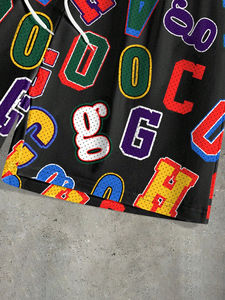 Short à sublimation Offre Spéciale Streetwear d'été avec logo personnalisé Short pour homme à cordon de serrage respirant avec impression rapide par sublimation - Product Image 2