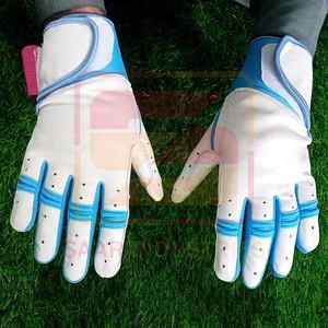 Guantes de bateo de béisbol con puños cortos hechos a medida, color de piel profesional suave y duradero, muy demandados por los jugadores, novedad - Product Image 6