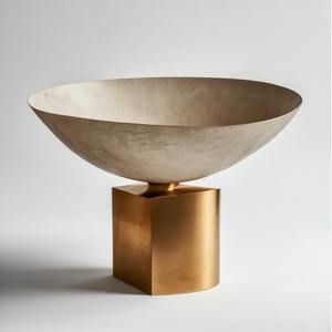 Ensemble de bol à manger Noble Feast bol de service en forme ronde personnalisée pour la maison hôtel mariage servant décoration utiliser bol - Product Image 1