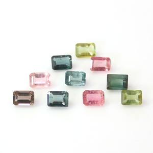 Pierre précieuse en tourmaline naturelle de haute qualité, taille octogonale, 5x7 mm, tourmaline facettée, pierre en vrac pour la fabrication de bijoux, par un grossiste - Product Image 1