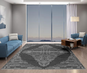 Conjunto de alfombra de lana anudada a mano de alta calidad Diseño de patrón abstracto - Product Image 2