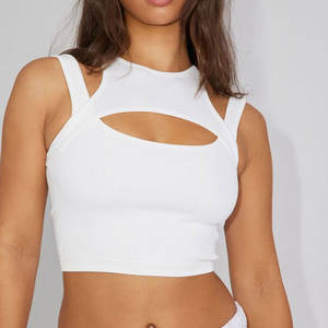 เสื้อกล้ามผู้หญิงฉลากส่วนตัวระบายอากาศแบบมืออาชีพ / เสื้อกล้ามพืชผู้หญิงขนาดพลัสผ้าฝ้ายคุณภาพสูง - Product Image 4