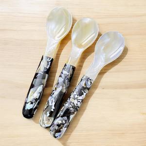 High Quality Luxury Mother of Pearl Caviar Spoons <b>Mirror</b> Polish Eco-Friendly Disposable Restaurant Serving Set Tableware - Product Image 4