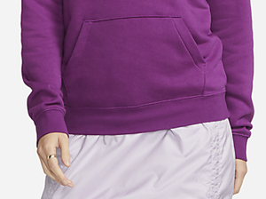 Sweat-shirt à capuche unisexe violet pull décontracté avec poche kangourou en polaire douce à manches longues avec cordon de serrage haut à capuche confortable - Product Image 4