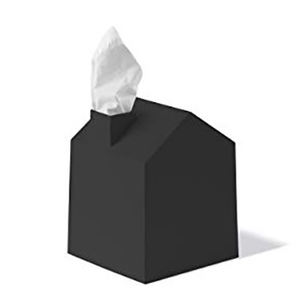 Custom Black Hut <b>Tissue</b> <b>Box</b> Cover Elegant <b>Tissue</b> <b>Box</b> Holder for Home or Office - Product Image 1
