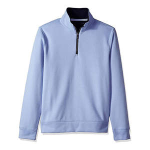 High Quality Oversized <b>Quarter</b> <b>Zip</b> Hoodie with O-Neck Collar Embroidered Design 100% Cotton <b>Fleece</b> Pullover Sweatshirt - Product Image 6