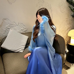 Nouvelle collection Abaya élégante de <span class=keywords><strong>haute</strong></span> qualité Robe longue décontractée à manches chauve-souris pour femmes L279 - Product Image 3