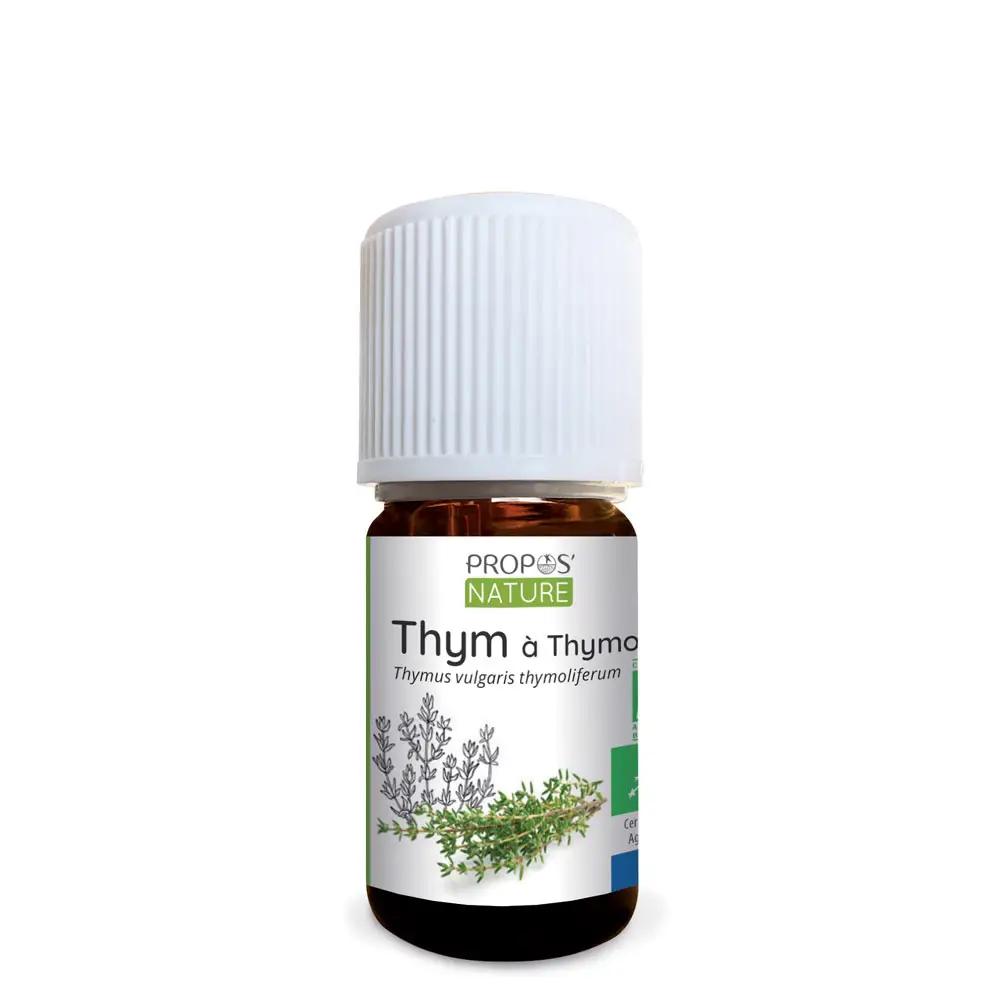 THYMOL THYME ESSENTIAL OIL - THYMUS VULGASRIS OIL - ORGANIC CERTIFIED - 100% PURE AND NATURAL - IMMUNE SYSTEM -10 ML