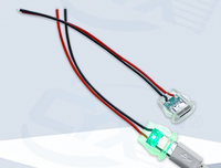 Prise USB de type C en plastique transparent Connecteur USB C translucide Indicateur LED Montage sur panneau Contact en cuivre pour application de puissance
