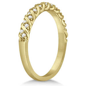 Anillo de Bodas de Oro Amarillo de 14k con Diamantes, Anillo con Diamantes de 0.17ct - Product Image 2