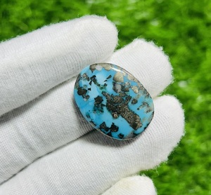 Cabujón turquesa Irani natural, mezcla de formas y tamaños, cabujón tallado a mano, piedras preciosas sueltas para hacer joyas, cabujón, - Product Image 3