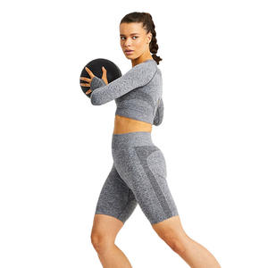 Top Trending Best Material Pantalones cortos de gimnasio para mujeres Servicio OEM por Plain Factory Tasa ajustable directa Durable y de alta calidad - Product Image 4