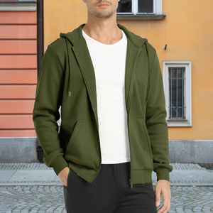 Custom Fit Mens Zip Hoodies With Logo Embroidery Printing And <b>Personalized</b> Tag Label Options For Sports Or Street Style - Product Image 2