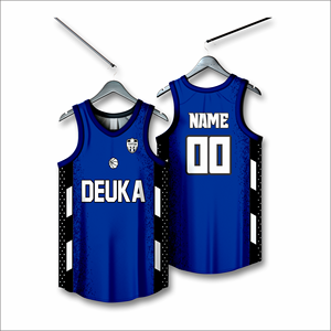 Camisetas de baloncesto impresas sublimadas personalizadas OEM con tela de secado rápido transpirable que absorbe la humedad con nombre y número personalizados - Product Image 1