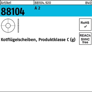 Rondelles de protection 10,5x40x1,5mm en acier inoxydable A2 - 100 pièces - Product Image 1