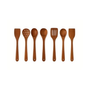 Juego de cucharas de cocina de madera maciza diseñadas para uso intensivo que proporcionan resistencia, durabilidad y un agarre cómodo - Product Image 3