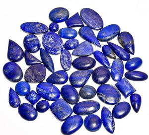Venta al por mayor AAA + CALIDAD lapislázuli natural perforado piedras preciosas sueltas para la curación de la joyería cabujón piedra preciosa - Product Image 1