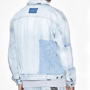 Venta al por mayor de fábrica, Chaquetas vaqueras de manga larga con botones, Chaquetas vaqueras de hombre, Chaquetas vaqueras de hombre con logotipo personalizable - Product Image 5