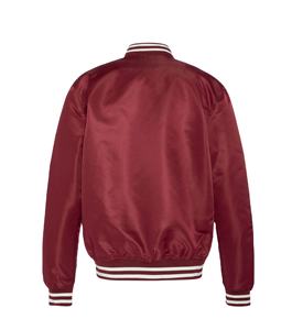 Veste de baseball en satin de soie de style universitaire avec logo personnalisé brodé, veste de style universitaire en satin de soie d'hiver, taille plus, pour hommes - Product Image 5