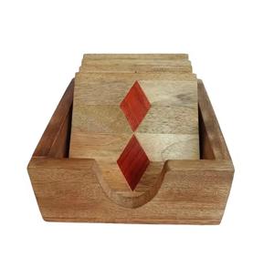 Eco-friendly Acacia/Mango Wood Square/<b>Round</b> Custom Shape Coaster <b>Placemats</b> Europe Design Standard Sublimation Tabletop <b>Placemats</b> - Product Image 2