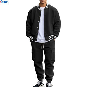 Conjunto Deportivo de Alta Calidad para Hombre, Chaqueta y Pantalón Deportivos a la Moda, Personalizable, Unisex, Ropa Deportiva Lisa - Product Image 1