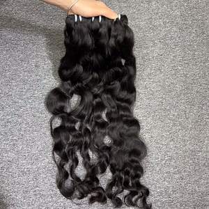 ผมมนุษย์หยักศกธรรมชาติจากประเทศกัมพูชาผมสำหรับผู้หญิงจากเวียดนามสีดำ - Product Image 3