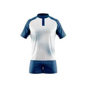 Conjuntos de uniformes de rugby fabricados con tejido transpirable de poliéster de alta calidad para equipos deportivos y jugadores entrenamientos y competiciones - Product Image 6