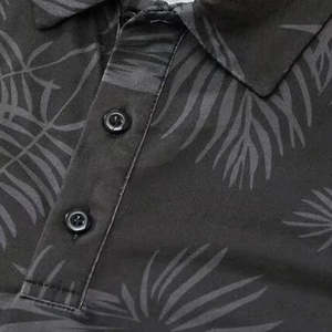 Chemises de golf classiques à rayures extensibles dans les quatre sens personnalisées pour hommes 92% polyester 8% élasthanne Chemises polo pour hommes - Product Image 4