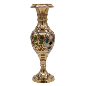 High Quality Brass <b>Vintage</b> Arabic Flower <b>Vase</b> Engraved With Polish Finished For Tabletop Home Decor And Table Decoration - Product Image 2
