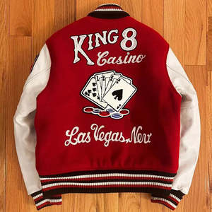 High Quality Custom Street Wear Varsity <b>Jacket</b> Custom Logo Patches Baseball & <b>Trucker</b> Letterman Leather Sleeve <b>Jackets</b> - Product Image 3
