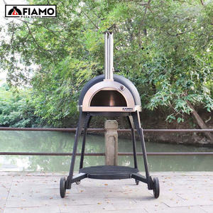 Horno de Pizza de arcilla de leñ<span class=keywords><strong>a</strong></span> y <span class=keywords><strong>Gas</strong></span> grande de alta calidad, horno de Pizza de cocina al aire libre de fuego de madera para asar y Pizza de Navidad - Product Image 5