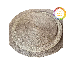 Approvisionnement d'usine de tapis de jonc de mer fait à la main du Vietnam avec service d'emballage personnalisé pour les acheteurs internationaux, approvisionnement de projet intérieur - Product Image 2