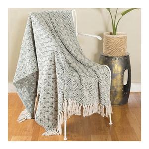 Luxury Promotional Branding Full Length Winter Light Weight <b>Blanket</b> 100% Organic Cotton GOTS Certified Fully Customizable Throws - Product Image 6