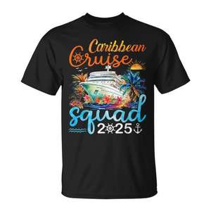 T-shirt assorti pour la famille Caribbean Cruise Squad 2025 - Product Image 1