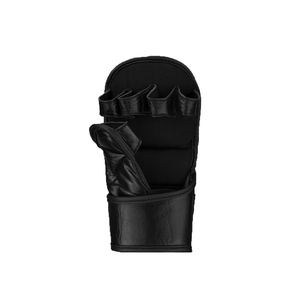 Gants de boxe en cuir noir de haute qualité avec fermeture auto-agrippante, antidérapants, à lacets, pour Muay Thai et combats de rue - Product Image 5