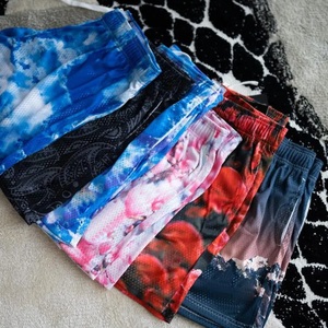 Pantalones Cortos Deportivos Transpirables con Estampado de Camuflaje y Tie Dye Personalizados, Pantalones Cortos Casuales de Verano - Product Image 1
