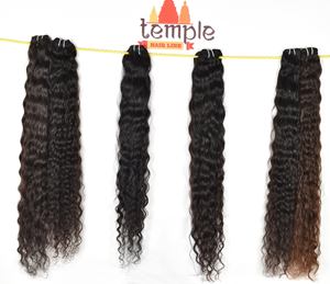 Venta al por mayor 100% Virgin Bundle Raw Indian Black Extensiones de cabello humano de color natural de las mujeres Loose Deep Wave Curl Style 8 pulgadas - Product Image 2