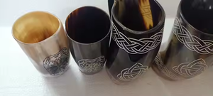 Hecho a mano forjado por la naturaleza sostenido por guerreros patrón sólido media luna artesanías - Product Image 3