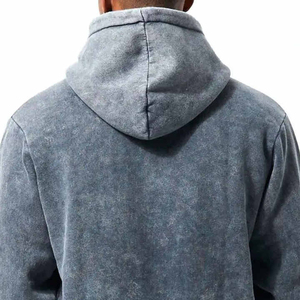 Cotton blended High Quality Custom Acid Wash Hoodie 100% Cotton Heavyweight <b>Drop</b> Shoulder Acid Washed Hoodies Men - Product Image 6