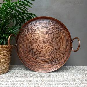 Plateau de service en métal pour la maison, l'hôtel, les mariages, les fêtes, écologique, passe au lave-vaisselle, design moderne, motif uni, design simple - Product Image 5