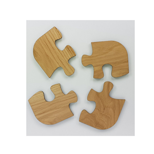 Fabricación Posavasos de rompecabezas de madera de acacia maciza Posavasos de madera de acacia rústica de moda Más vendidos - Product Image 4