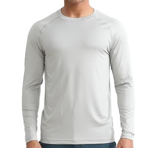 Nouveaux t-shirts pour hommes, prix d'usine, vêtements de fitness, coupe slim, manches longues, couleurs unies, t-shirt de haute qualité - Product Image 3