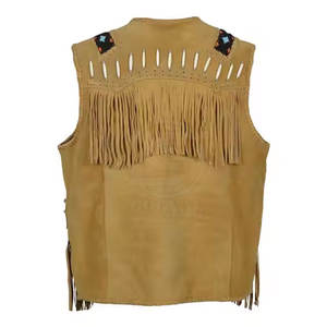 Gilet en cuir de cowboy sur mesure, design tendance, vente en gros, prix bas, respirant, fabriqué au Pakistan - Product Image 2