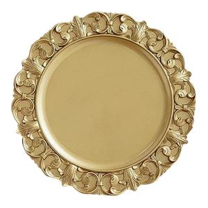 Fabricante a granel de placas cargadoras de metal de color bronce con colores y tamaños personalizados para hoteles con tamaños de 13 pulgadas - Product Image 3